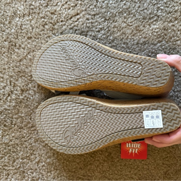 NWT Skechers Cali Beverley high tea Luxe Foam Sandals/wedge sz9w resort boho - Picture 4 of 6